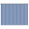 vidaXL Outdoor Roller Blind 90% UV Block Blue and White Stripe HDPE