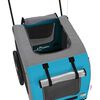 vidaXL Pet Bike Trailer Blue and grey 124.5 x 63.5 x 53 cm