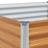 vidaXL Garden Raised Bed 290 x 100 x 36 cm Galvanised Steel