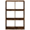 vidaXL Room Divider Bookcase Smoked Oak 69.5x29x103.5 cm Engineered Wood