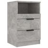 vidaXL Bedside Cabinets 2 pcs Concrete Grey Engineered Wood