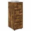 vidaXL Storage Cabinet Smoked Oak 40 x 48 x 105 cm Engineered Wood
