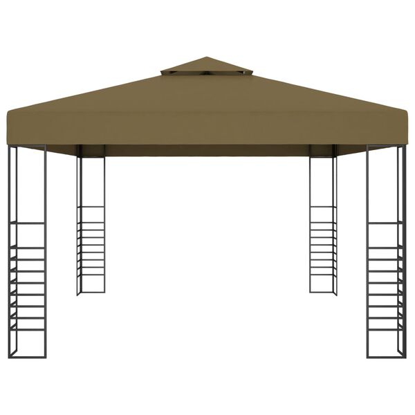vidaXL Gazebo 3x4 m Taupe 180 g/m²