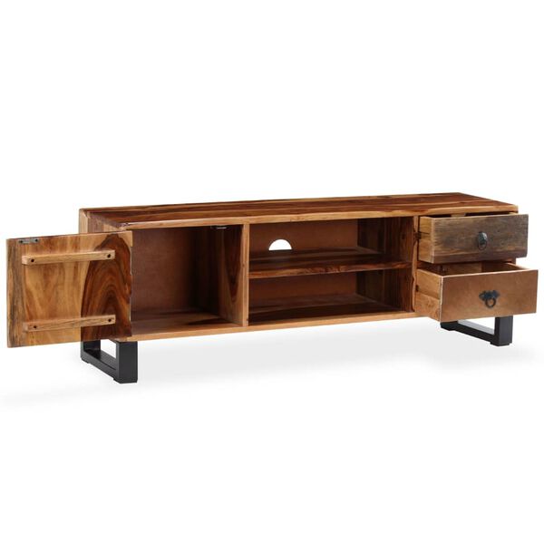 vidaXL TV Cabinet Solid Acacia Wood 120x30x40 cm