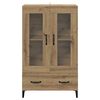 vidaXL Highboard Artisan Oak 70 x 31 x 115 cm Engineered Wood and Iron