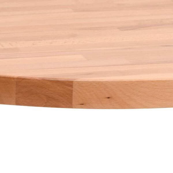 vidaXL Table Top &Oslash;70x2.5 cm Round Solid Wood Beech