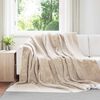 vidaXL Throw Blanket Beige 220 x 240 cm Fleece
