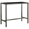 vidaXL Bar Table | Grey and black