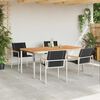 vidaXL Garden Dining Set 5 pcs Brown Solid Acacia Wood