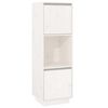vidaXL Highboard | White | Solid pine wood | Tall | Highboard | Rectangular