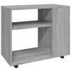 vidaXL Side Table Grey Sonoma 70x35x60.5 cm Engineered Wood