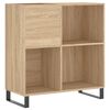 vidaXL Record Cabinet Sonoma Oak 84,5x38x89 cm Engineered Wood