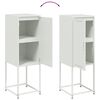 vidaXL Highboard White 36x39x107 cm Steel