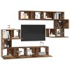 vidaXL TV Cabinet Set Wall-mounted 8 pcs Old Wood Engineered Wood