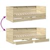 vidaXL Daybed with Drawers without Mattress Sonoma Oak 90x200 cm