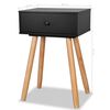 vidaXL Bedside Tables 2 pcs Solid Pinewood 40x30x61 cm Black