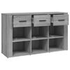vidaXL Sideboard Grey Sonoma 100x30x59.5 cm Engineered Wood