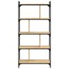 vidaXL Bookcase 5-Tier Sonoma Oak 76x32x158 cm Engineered Wood
