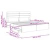 vidaXL Bed Frame with Drawer White 180 x 200 cm Engineer Wood