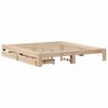 vidaXL Bed Frame without Mattress 180x200 cm Super King Solid Wood Pine