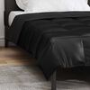 vidaXL Full Year Duvet Black 200 x 140 cm Satin and Microfiber