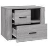 vidaXL Bedside Cabinet Grey Sonoma 60x36x45 cm Engineered Wood