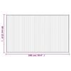 vidaXL Rug Rectangular Brown60x100 cm Bamboo