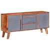 vidaXL Sideboard | Grey and natural | Solid wood | Medium | Sideboard