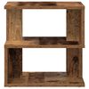 vidaXL Side Table with Shelf Old Wood 30 x 30 x 55 cm Engineered Wood