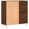 vidaXL Record Cabinet Brown Oak 84.5x38x89 cm Engineered Wood