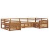 vidaXL Outdoor Sofa Set 6 pcs Natural Solid Acacia Wood