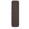 vidaXL Anti Slip Stair Mats 15 pcs 75x20 cm Brown Rectangular