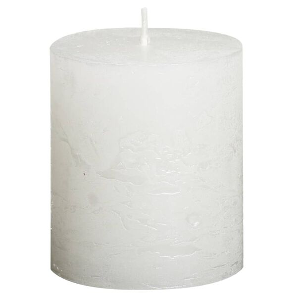 Bolsius Rustic Pillar Candles 6 pcs 80x60 mm White