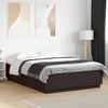 vidaXL Bed Frame without Mattress Black 150x200 cm King Size