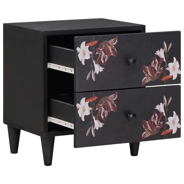 vidaXL Bedside Table 2 pcs Brown 40 x 33.5 x 46 cm Solid Mango Wood