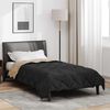 vidaXL Full Year Duvet Black and Taupe 200 x 155 cm Microfiber
