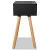 vidaXL Bedside Tables 2 pcs Solid Pinewood 40x30x61 cm Black