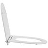 vidaXL Toilet Seat White 44 x 36.4 x 3.4 cm Duroplast