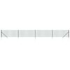 vidaXL Wire Mesh Fence with Spike Anchors Green 1x10 m