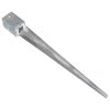 vidaXL Ground Spikes 6 pcs Silver 9x9x90 cm Galvanised Steel