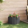 vidaXL Planter Black 60 x 30 x 35 cm Steel