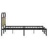 vidaXL Bed Frame without Mattress 150x200 cm King Size Sonoma Oak Engineered Wood