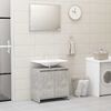 vidaXL Bathroom Furniture Set Concrete Grey Engineered Wood