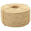 vidaXL Rope 100% Sisal 10 mm 250 m