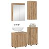 vidaXL Bathroom Furniture Set TULUM Artisan Oak Engineered Wood