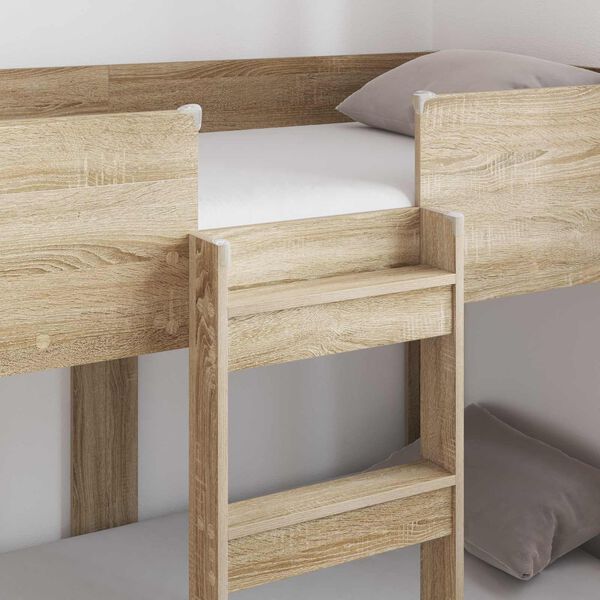 vidaXL Bunk Bed for Kids Sonoma Oak 80 x 160 cm Engineered Wood