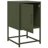 vidaXL Bedside Cabinets 2 pcs Olive Green 36x39x60.5 cm Steel