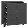 vidaXL Industrial Drawer Cabinet Anthracite 78x40x93 cm Metal