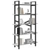 vidaXL Bookshelf Grey Sonoma 100 x 33.5 x 178 cm Engineered Wood