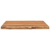 vidaXL Desk Top 80x80x2.5 cm Square Solid Wood Acacia Live Edge